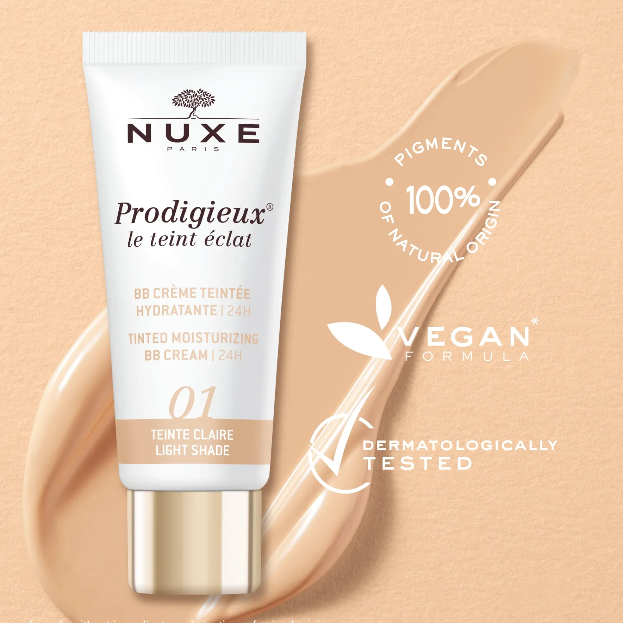 NUXE Colorito E Make-Up|Crema Da Giorno^BB Cream colorata idratante - Tonalitá chiara