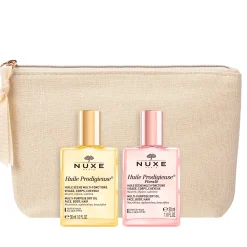 NUXE Olio Per Capelli|Olio Per Il Corpo^Duo Huile Prodigieuse® Classico e Florale 30ml- Olio secco per viso, corpo e capelli
